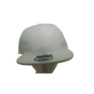 Premium  Solid Fitted Cap Baseball Cap Hat Flat Bill  / Brim New Size 7 5/ 8...